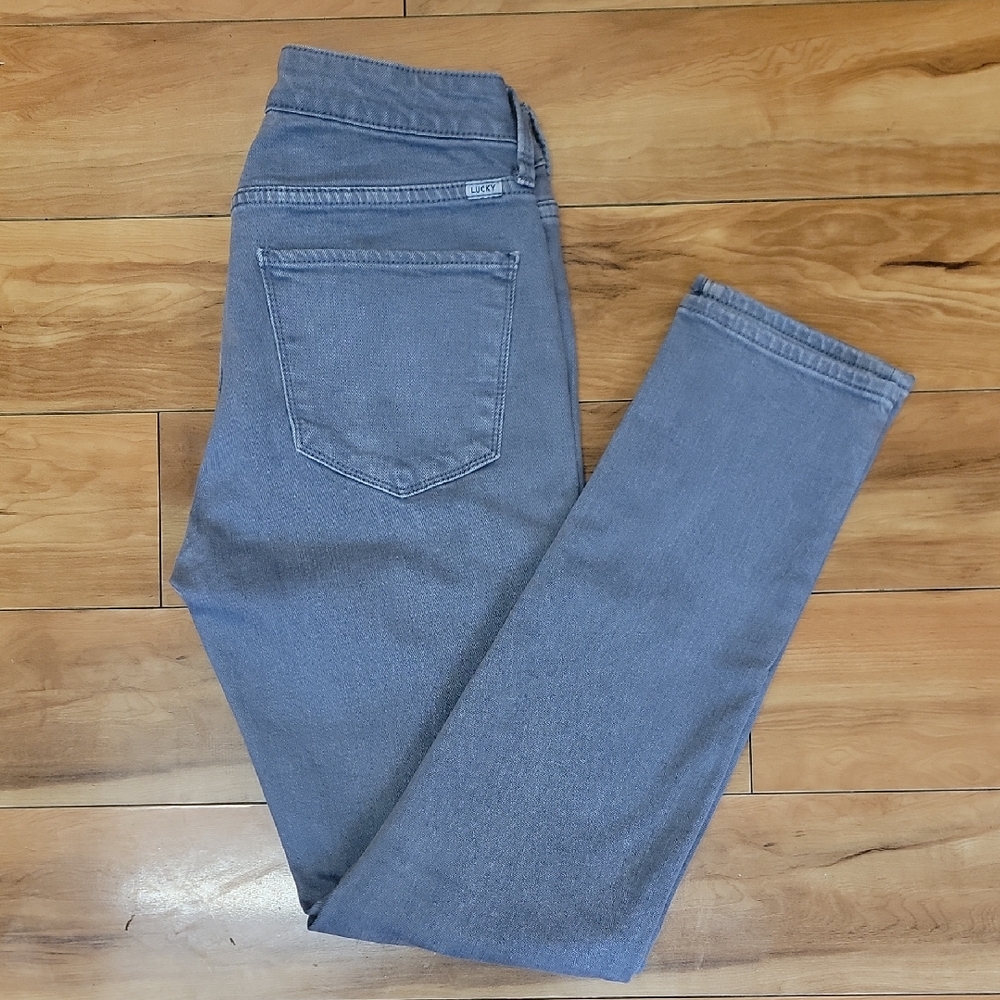 Lucky Brand Size 2/26 Womens Light Gray Hayden Skinny Denim